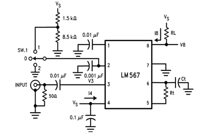 LM567锁相环音调译码器的工作