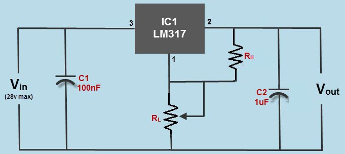 LM317电压稳压电路