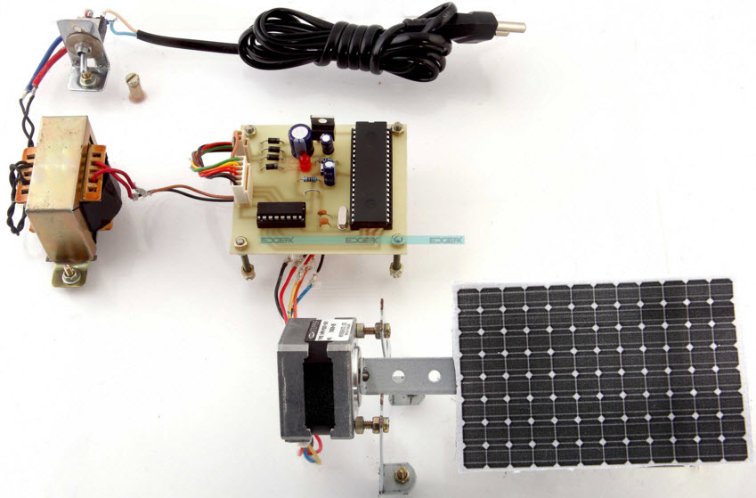 时间程序太阳跟踪太阳能电池板项目工具包由Edgefxkits.com