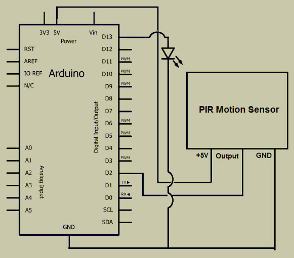 基于Arduino的运动传感器光电路