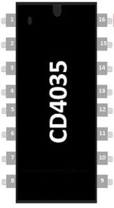 CD4035 IC引脚配置