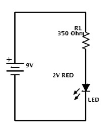 LED简单的电子电路