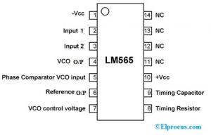 LM565 IC引脚配置