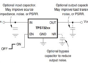 TPS732固定电压模型电路