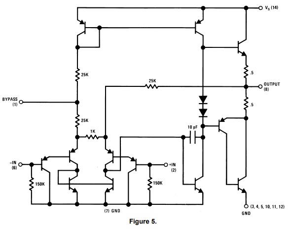 Circuit-Diagram-of LM380-Audio-Amplifier