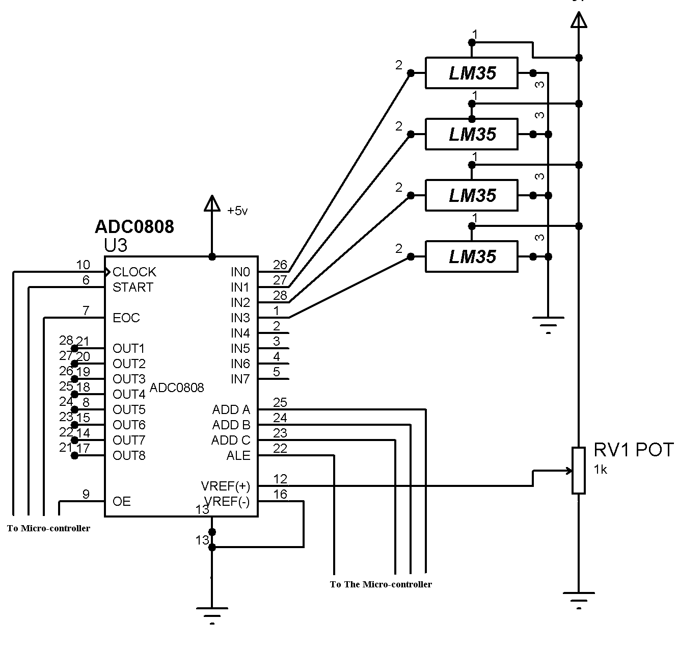 ADC0808电路